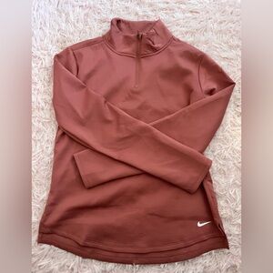 Nike Rust Quarter-Zip Pullover